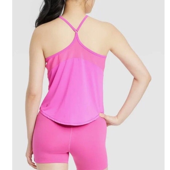 All in Motion Fitness Tank Pink Spaghetti Strap Racerback Size Large - Picture 4 of 9